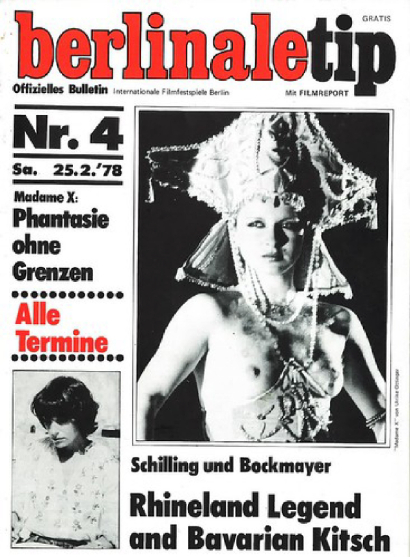 BERLINALE TIP magazine side cover Issue 4 25 February 1978