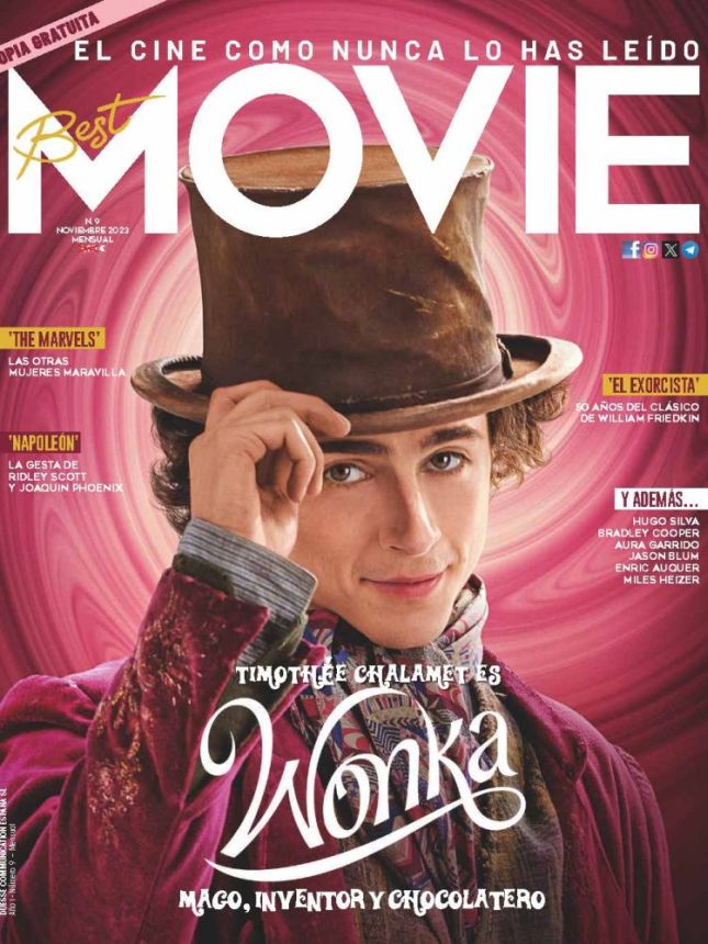 BEST MOVIE SPAIN magazine side cover  November 2023