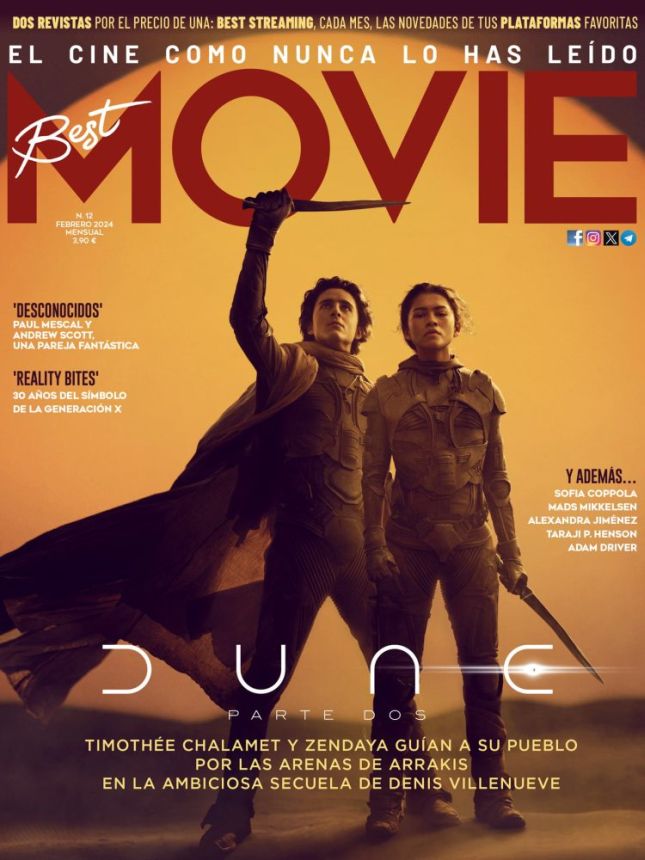 BEST MOVIE SPAIN magazine side cover  February 2024