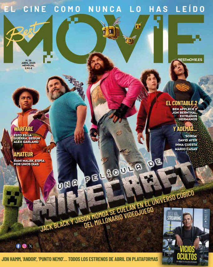 BEST MOVIE SPAIN magazine side cover  April 2025