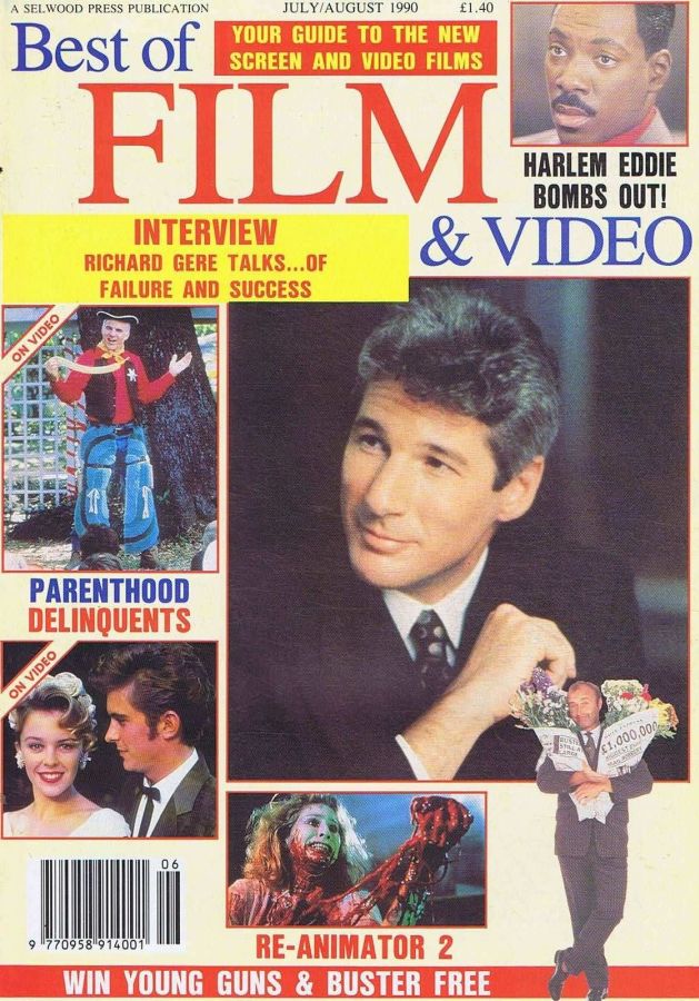 BEST OF FILM AND VIDEO magazine side cover July/August 1990