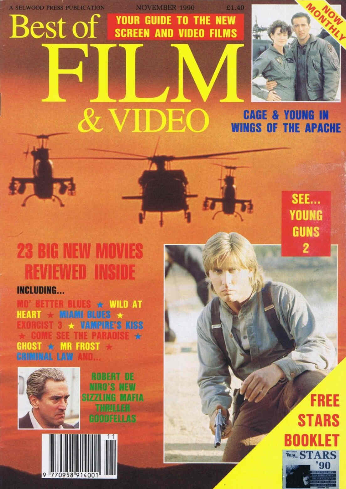BEST OF FILM AND VIDEO magazine side cover November 1990
