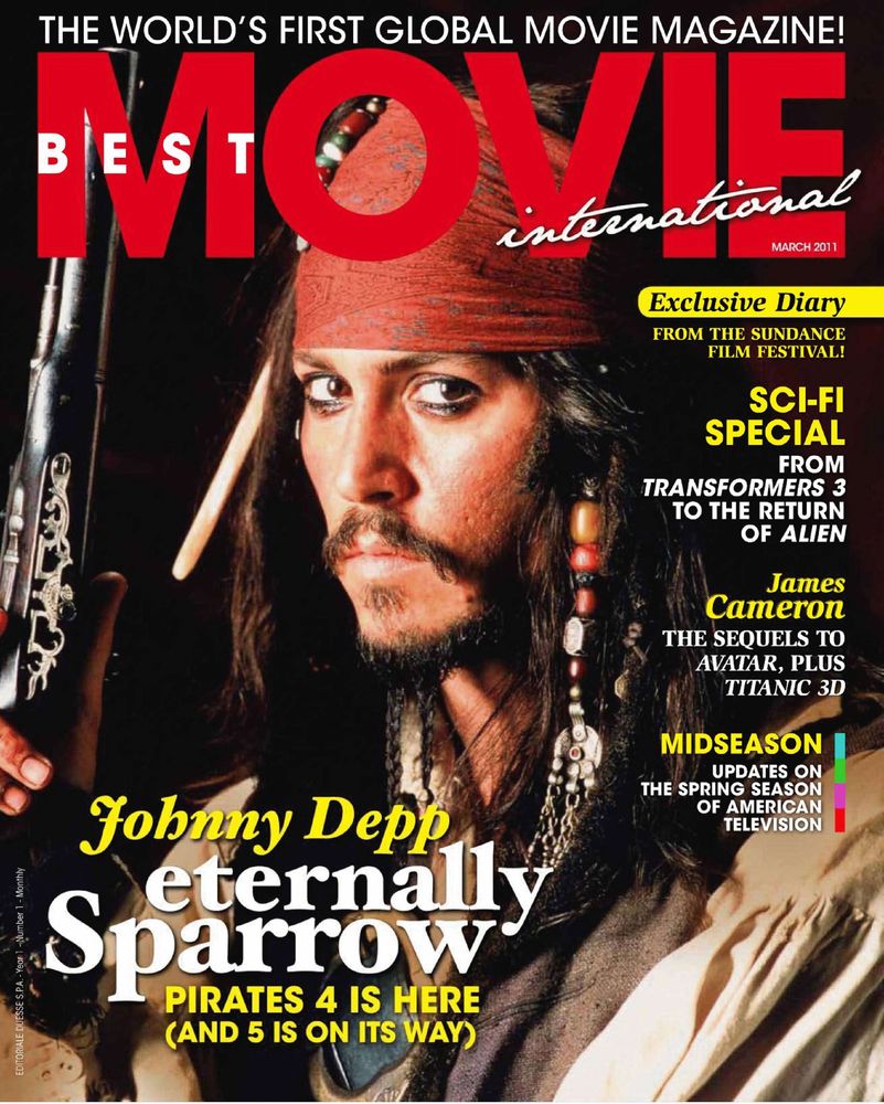 BEST MOVIE INTERNATIONAL magazine side cover Issue 1 March 2011