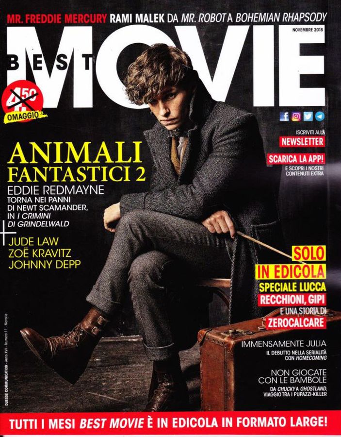 BEST MOVIE magazine cover  November 2018
