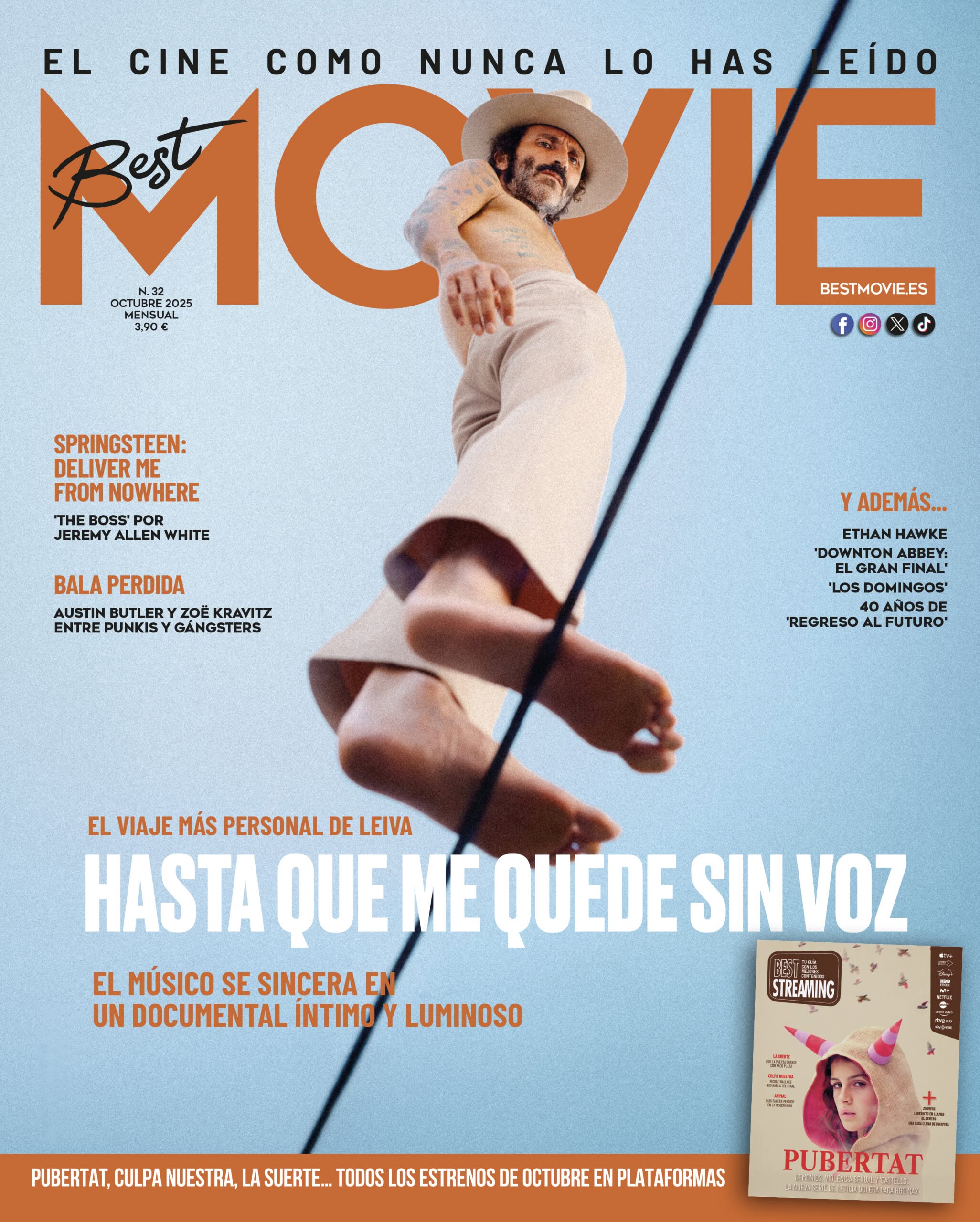 BEST MOVIE SPAIN magazine side cover Issue 32  October 2025