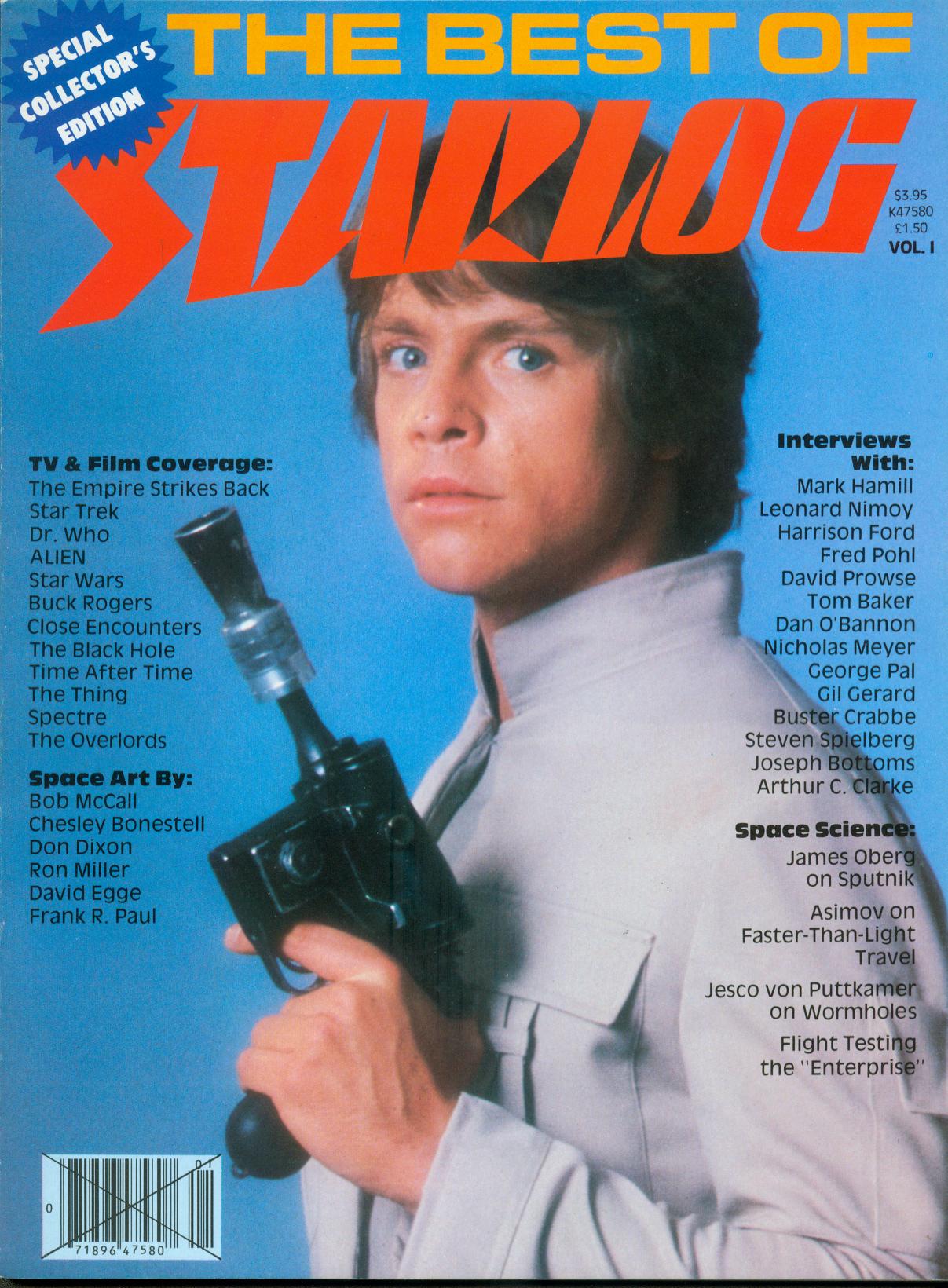 BEST OF STARLOG magazine side cover Issue 1   1980