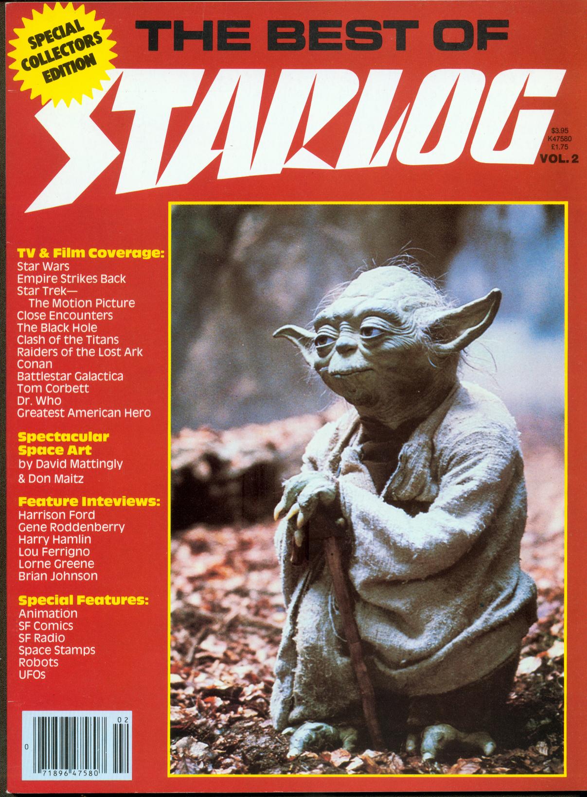 BEST OF STARLOG magazine side cover Issue 2   1981
