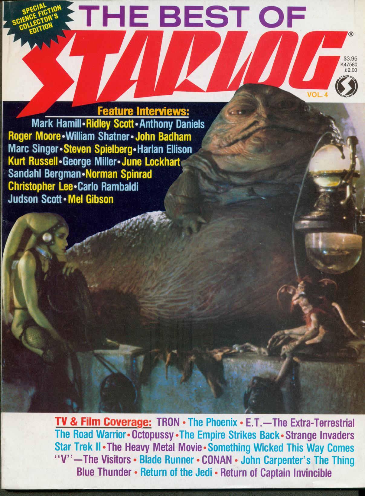 BEST OF STARLOG magazine side cover Issue 4   1983