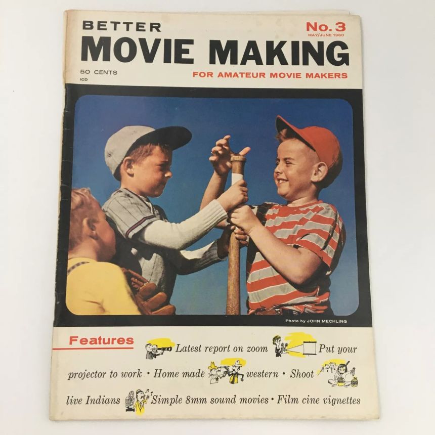 BETTER HOME MOVIE MAKING magazine side cover  May/June 1960