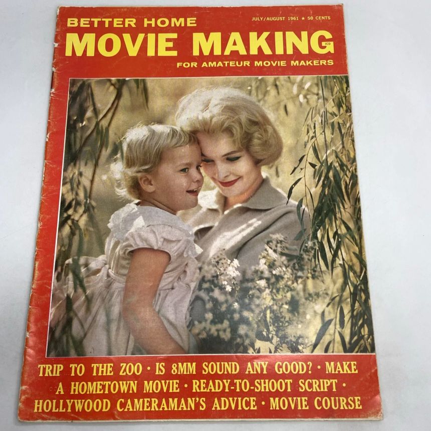 BETTER HOME MOVIE MAKING magazine side cover  July/August 1961