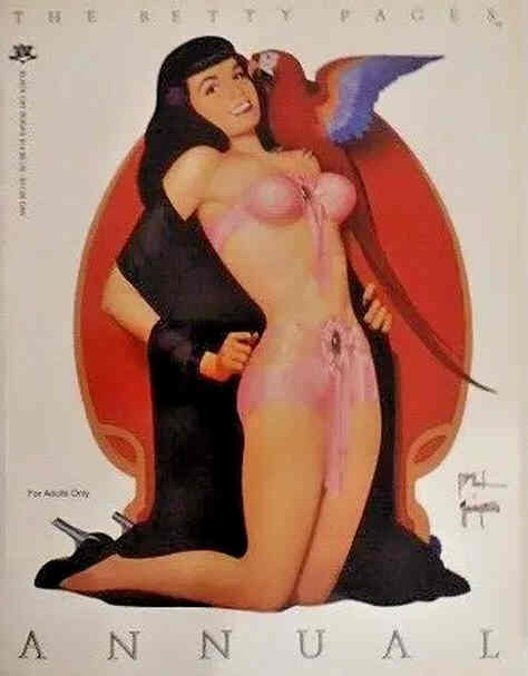 BETTY PAGES | THE magazine side cover  Annual   1991