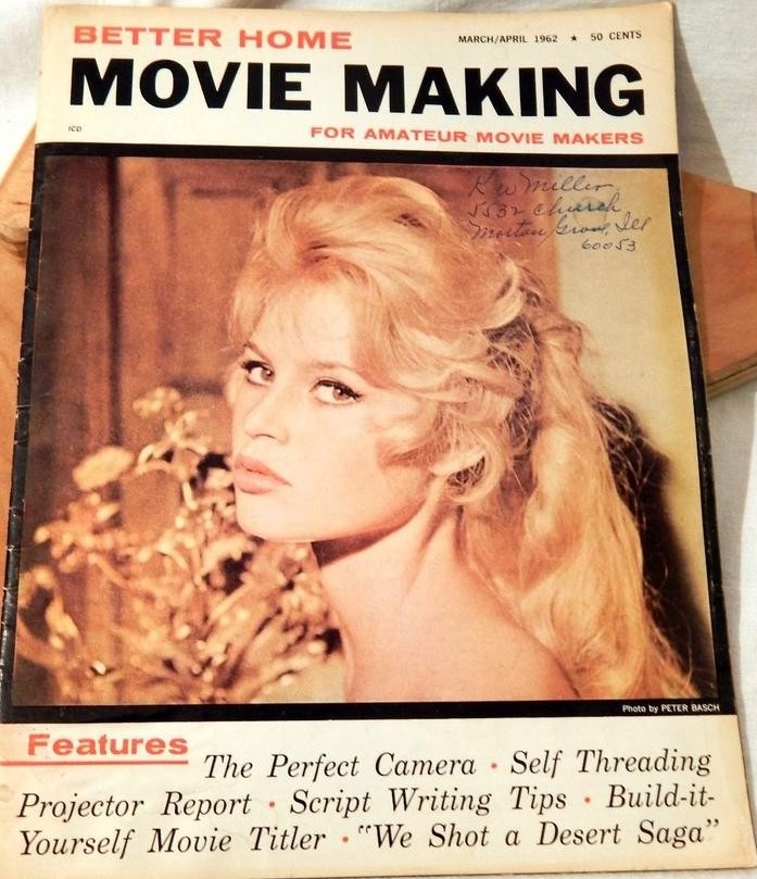 BETTER HOME MOVIE MAKING magazine side cover  March/April 1962