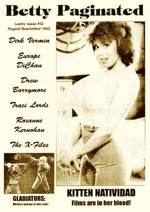 BETTY PAGINATED magazine side cover Issue 13 August/September 1995