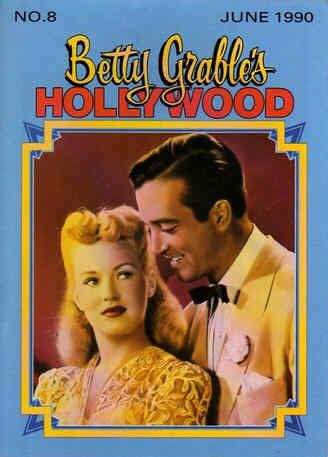 BETTY GRABLES HOLLYWOOD magazine side cover Issue 8 June 1990