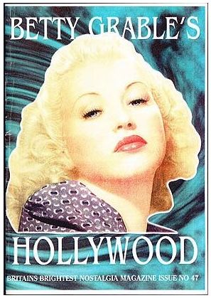BETTY GRABLES HOLLYWOOD magazine side cover Issue 47 Summer 2000