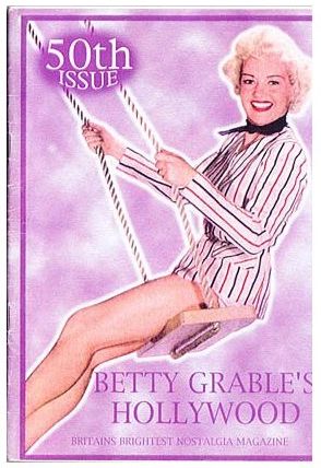 BETTY GRABLES HOLLYWOOD magazine side cover Issue 50 Spring 2001