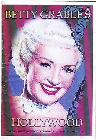 BETTY GRABLES HOLLYWOOD magazine side cover Issue 52 Winter 2001