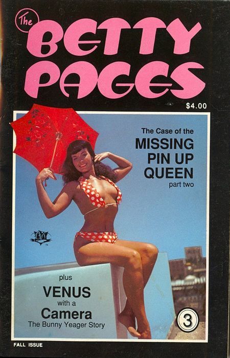 BETTY PAGES | THE magazine side cover Issue 3 Fall 1988