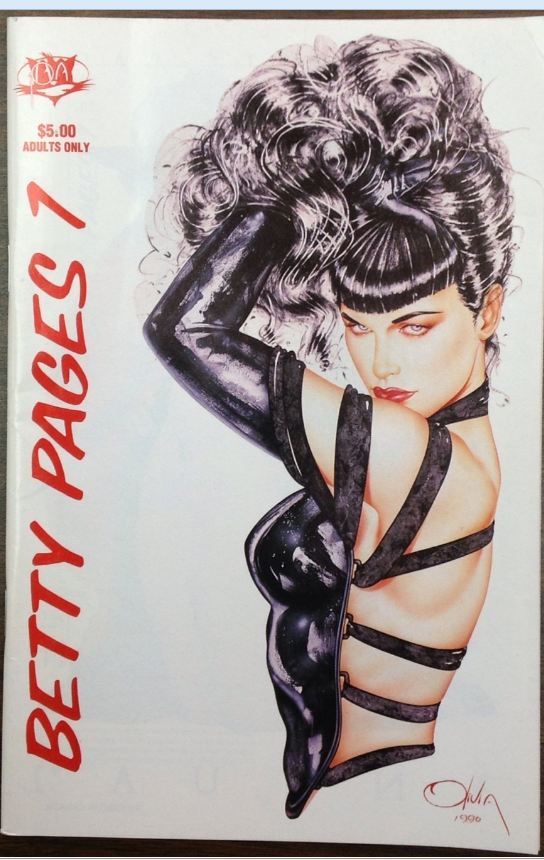 BETTY PAGES | THE magazine side cover Issue 7  1991