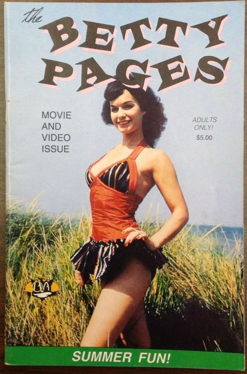 BETTY PAGES | THE magazine side cover Issue 8  1992