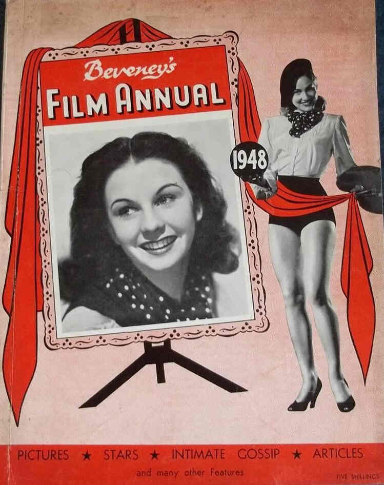 BEVENEYS FILM ANNUAL magazine side cover  1948