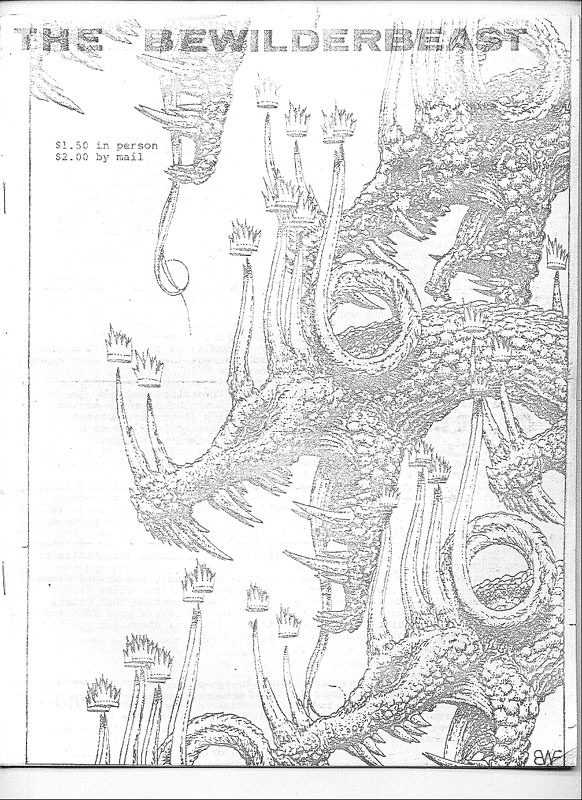 BEWILDERBEAST magazine side cover Issue 2  1983