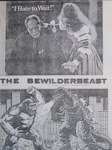 BEWILDERBEAST magazine side cover Issue 10  1986