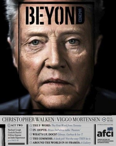 BEYOND CINEMA magazine side cover Issue 2 Fall 2012