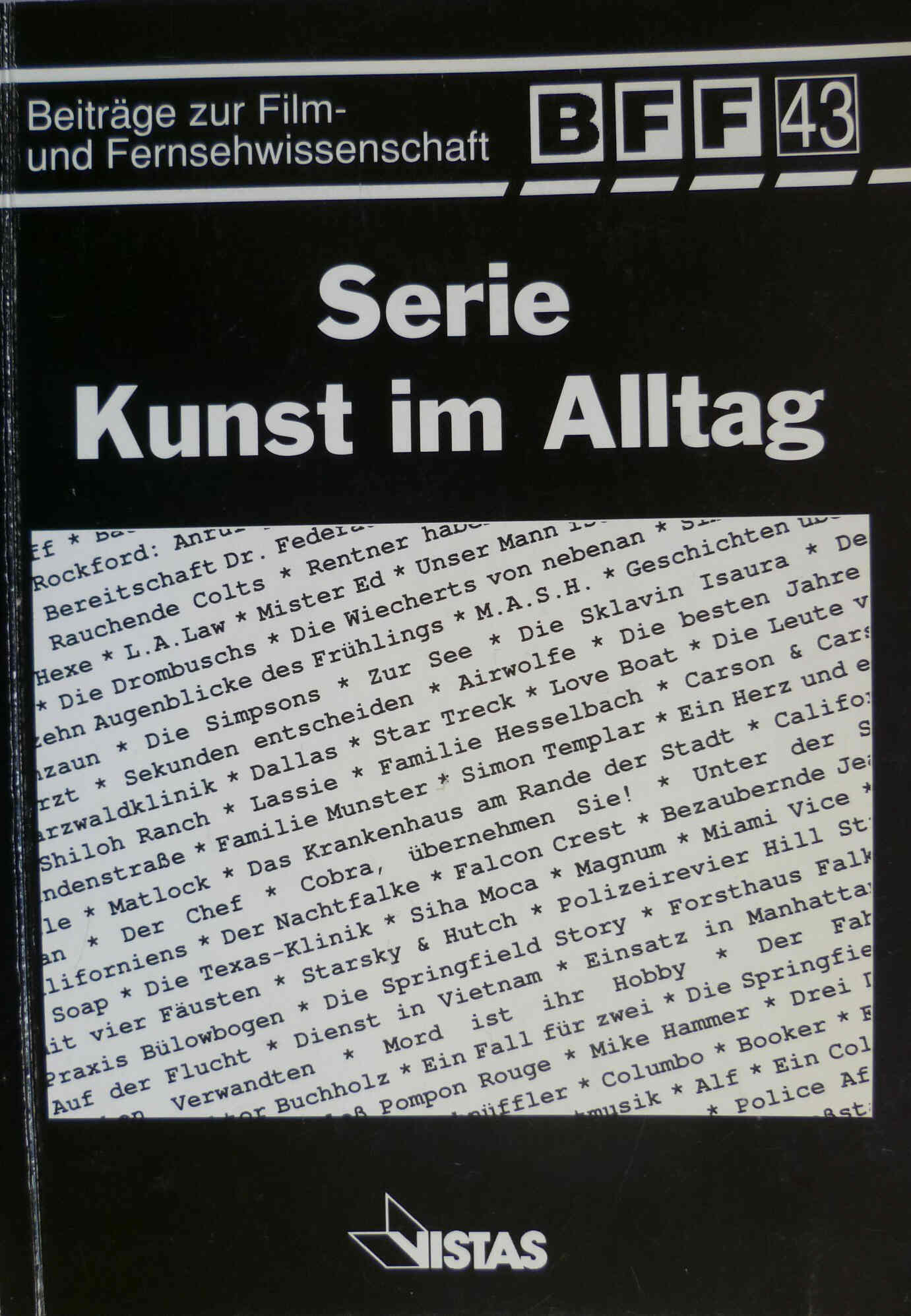 BEITRAGE ZUR FILM UND FERNSEHWISSENSCHAFT magazine side cover Issue 43  1992