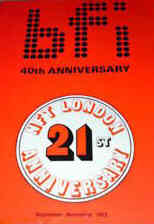 BFI SOUTHBANK GUIDE magazine side cover September/November 1973
