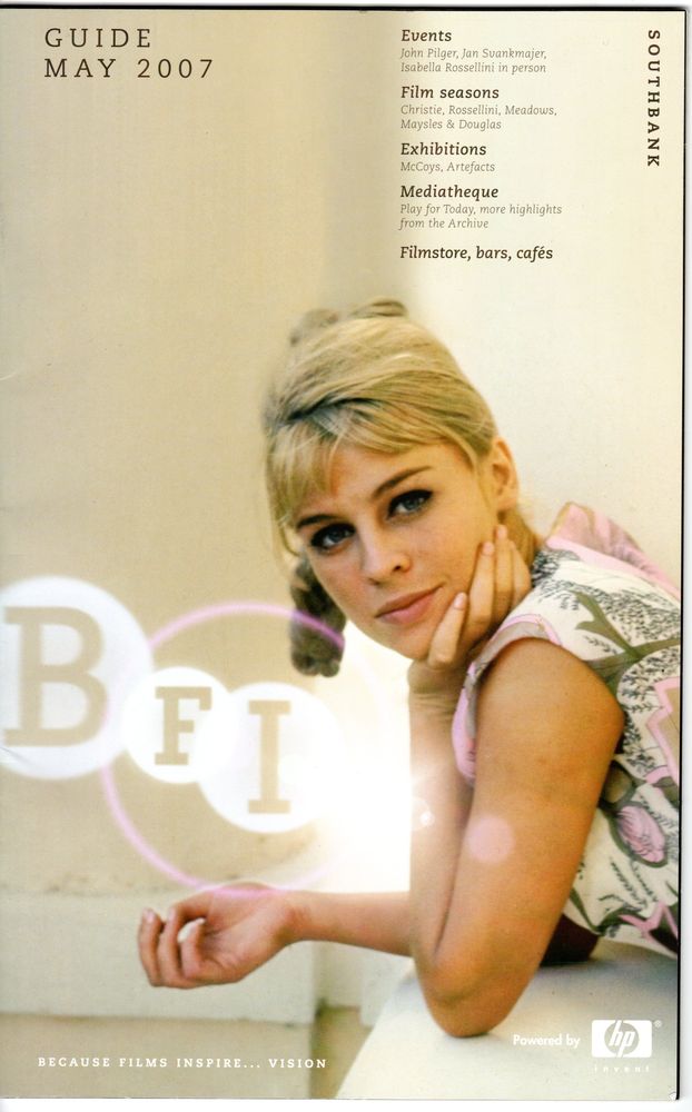 BFI SOUTHBANK GUIDE magazine side cover May 2007