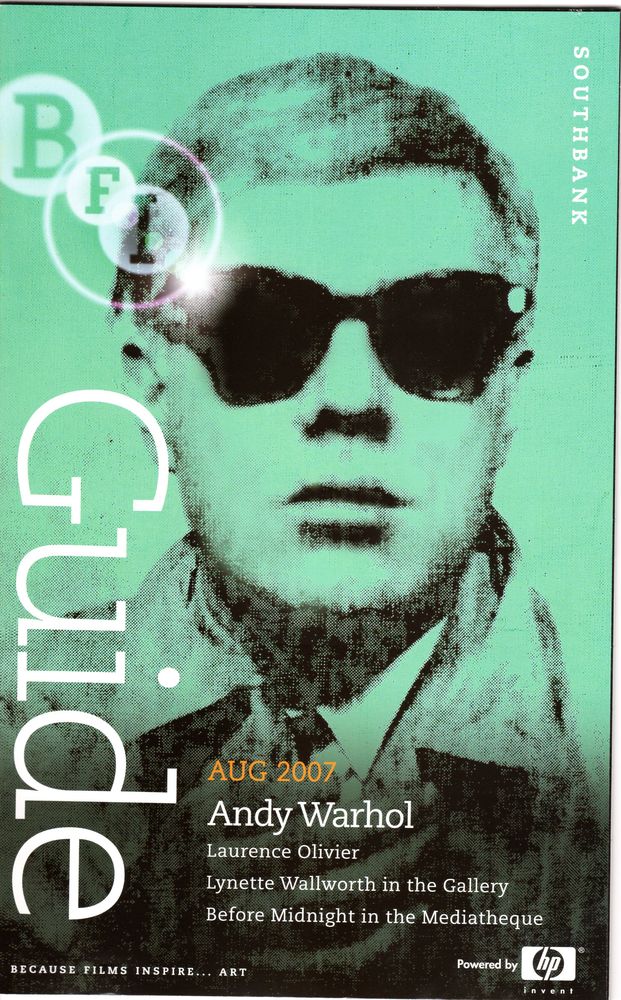 BFI SOUTHBANK GUIDE magazine side cover August 2007