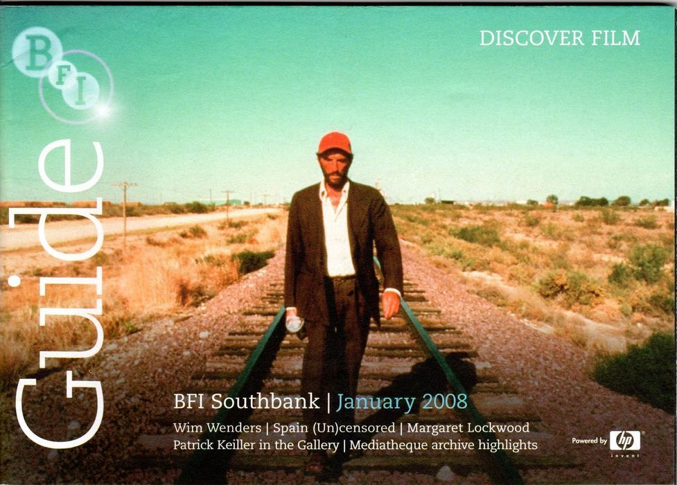 BFI SOUTHBANK GUIDE magazine side cover January 2008