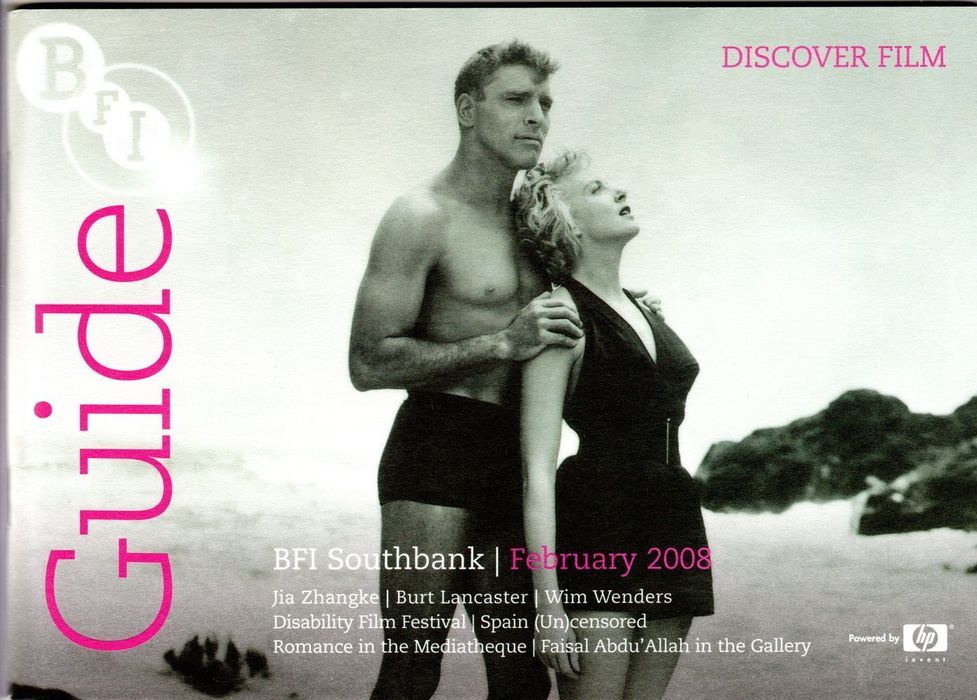 BFI SOUTHBANK GUIDE magazine side cover February 2008