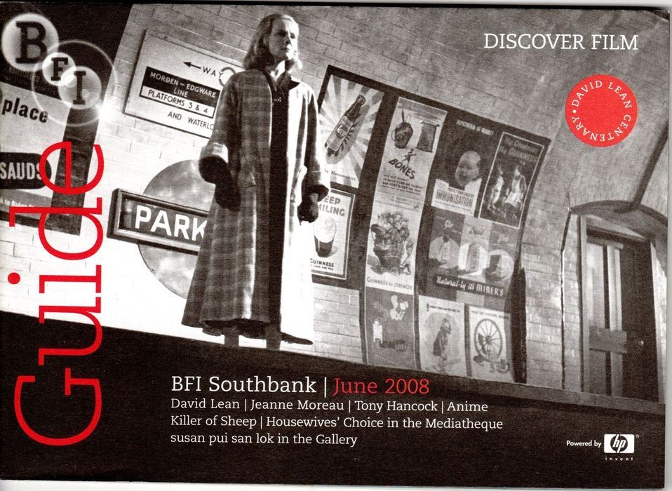 BFI SOUTHBANK GUIDE magazine side cover June 2008