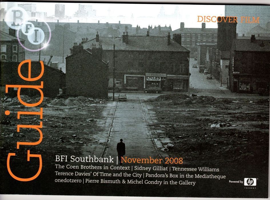 BFI SOUTHBANK GUIDE magazine side cover November 2008