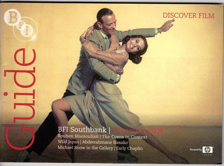 BFI SOUTHBANK GUIDE magazine side cover December 2008