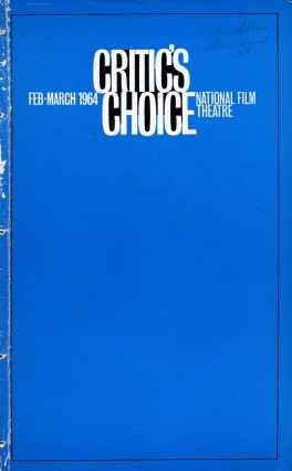 BFI SOUTHBANK GUIDE magazine side cover February/March 1964