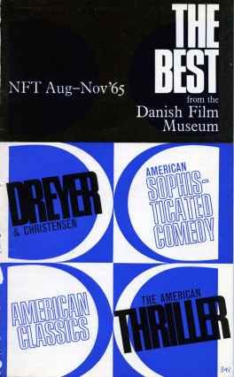 BFI SOUTHBANK GUIDE magazine side cover August-November 1965