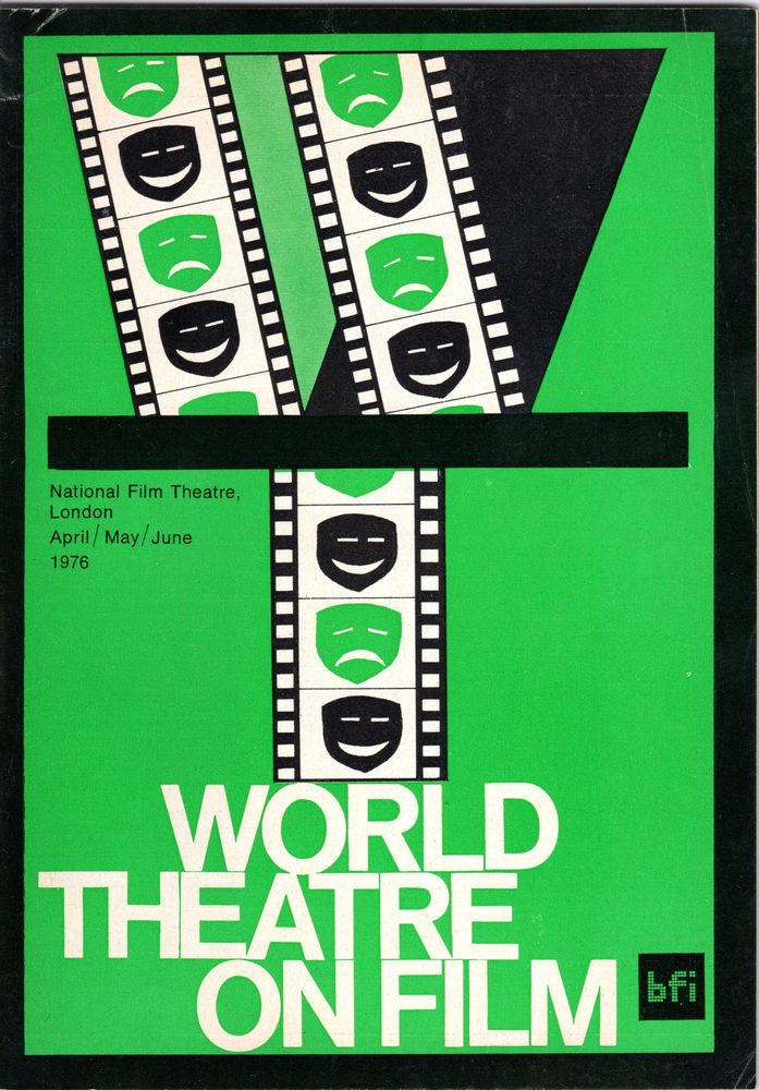 BFI SOUTHBANK GUIDE magazine side cover April/May/June 1976