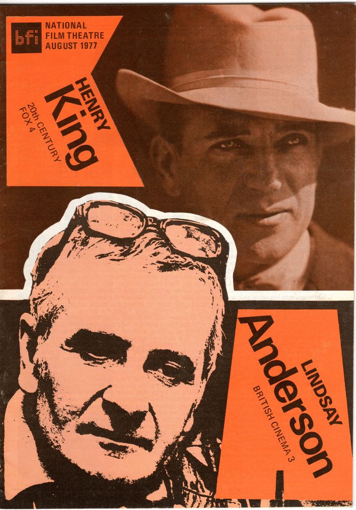 BFI SOUTHBANK GUIDE magazine side cover August 1977
