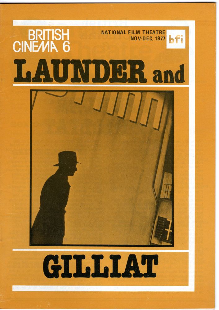 BFI SOUTHBANK GUIDE magazine side cover November/December 1977