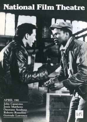 BFI SOUTHBANK GUIDE magazine side cover April 1981