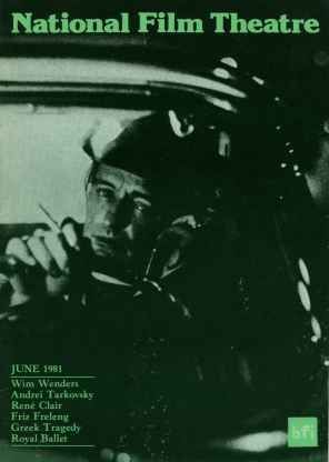 BFI SOUTHBANK GUIDE magazine side cover June 1981