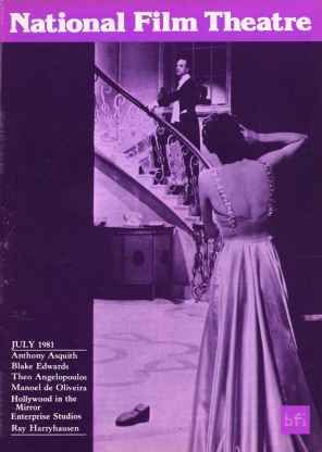 BFI SOUTHBANK GUIDE magazine side cover July 1981
