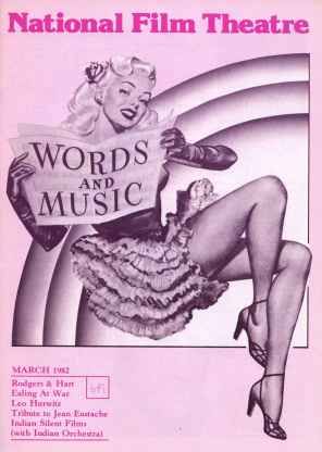BFI SOUTHBANK GUIDE magazine side cover March 1982