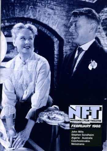 BFI SOUTHBANK GUIDE magazine side cover February 1988