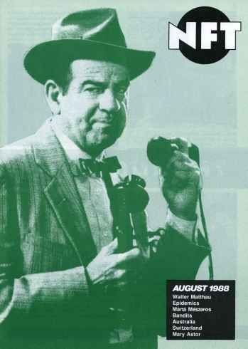 BFI SOUTHBANK GUIDE magazine side cover August 1988