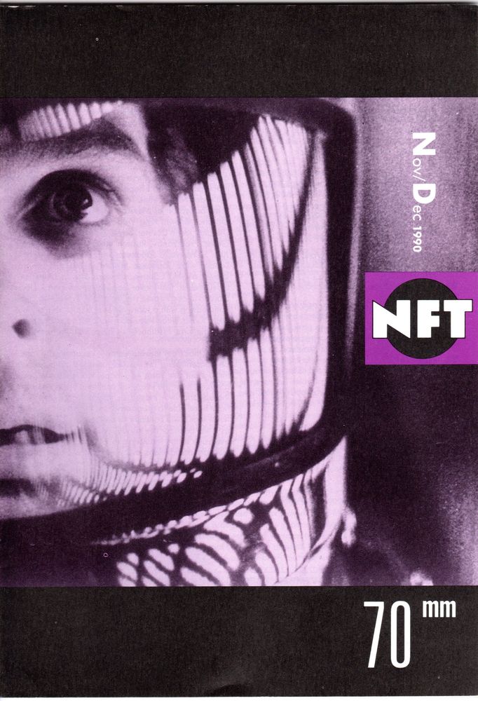 BFI SOUTHBANK GUIDE magazine side cover November/December 1990