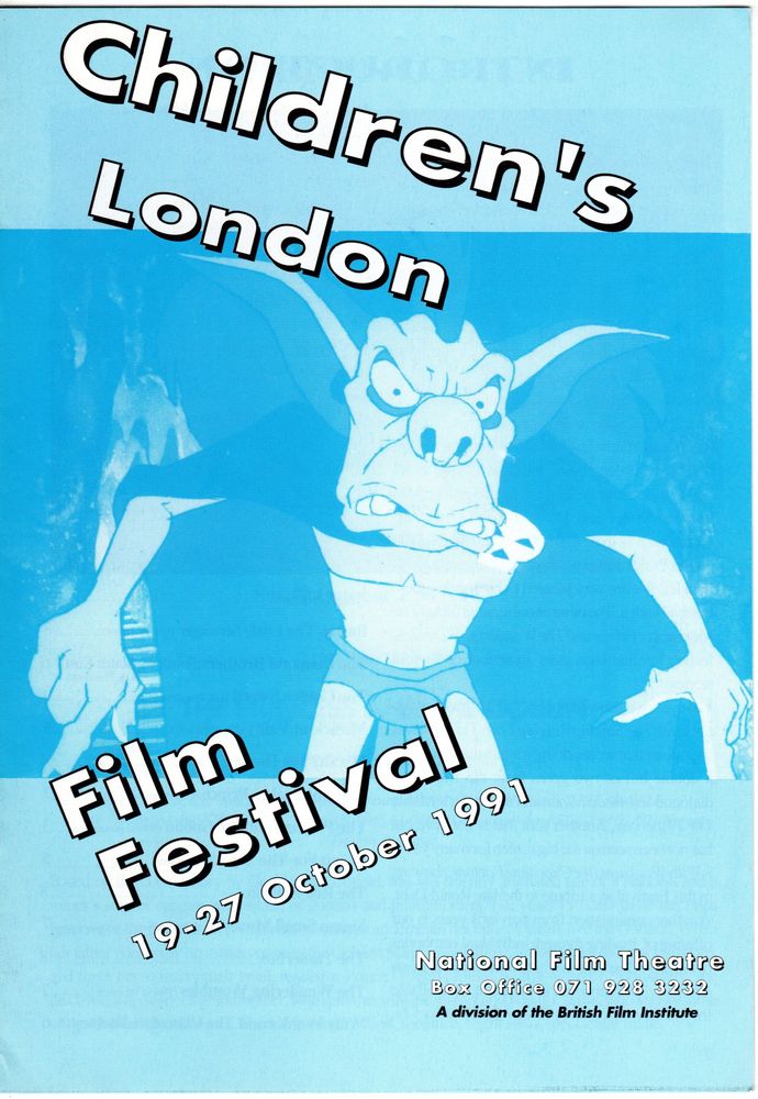 BFI SOUTHBANK GUIDE magazine side cover October 1991